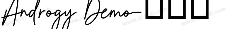 Androgy Demo字体转换